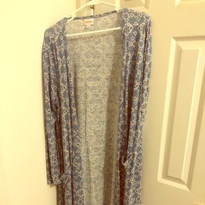 Light Blue and White Sarah Size Large